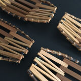 Set of 4 storage compartments