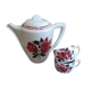 Coffee maker and cups Digoin Sarreguemines