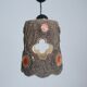 suspended lamp in brutalist ceramic France 1950