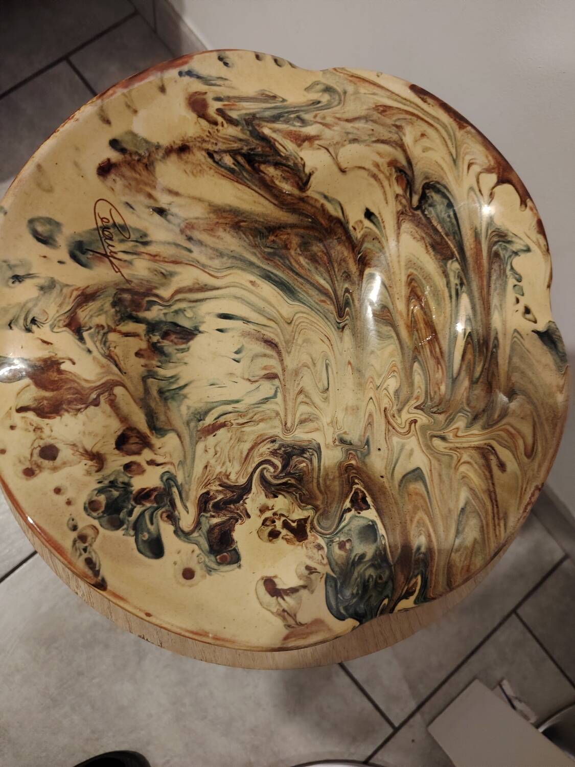 Terracotta salad bowl