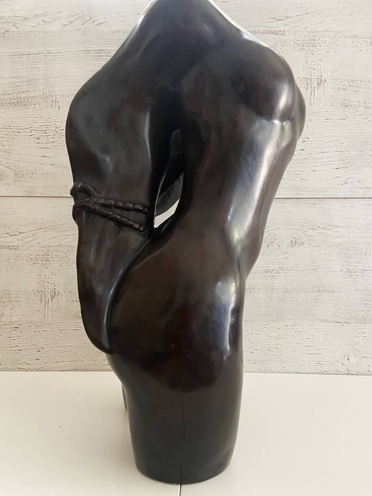 Patinated Bronze Sculpture Statue Signed S. Dali Female Body