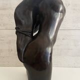 Patinated Bronze Sculpture Statue Signed S. Dali Female Body