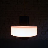 Metal and opaline pendant light, 1950