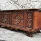 Carved walnut chest of drawers, 1970s