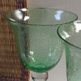 Bubbled foot glasses 16 cm