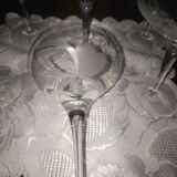 6 crystal cups