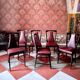 1950 Italian Midcentury Modern Mahogany and Rosewood Dining set, attributed to Osvaldo Borsani