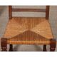 Ensemble de 8 chaises paillées en bois massif, 1940
