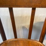 Set of 5 wooden bar chairs
