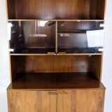 Bookcase With light Display Made In Rosewood, Danish Design From 1960s
