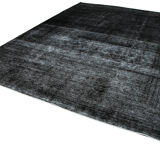 Hand-knotted persian overdyed 289 cm x 402 cm black wool carpet
