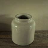 Mustard pot glazed gray sandstone