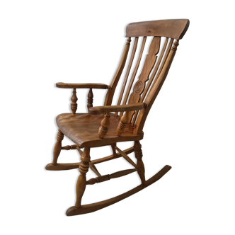 Mid - Century wooden rocking chair