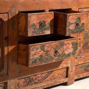 Antique lacquered elm wood buffet – China, circa 1900