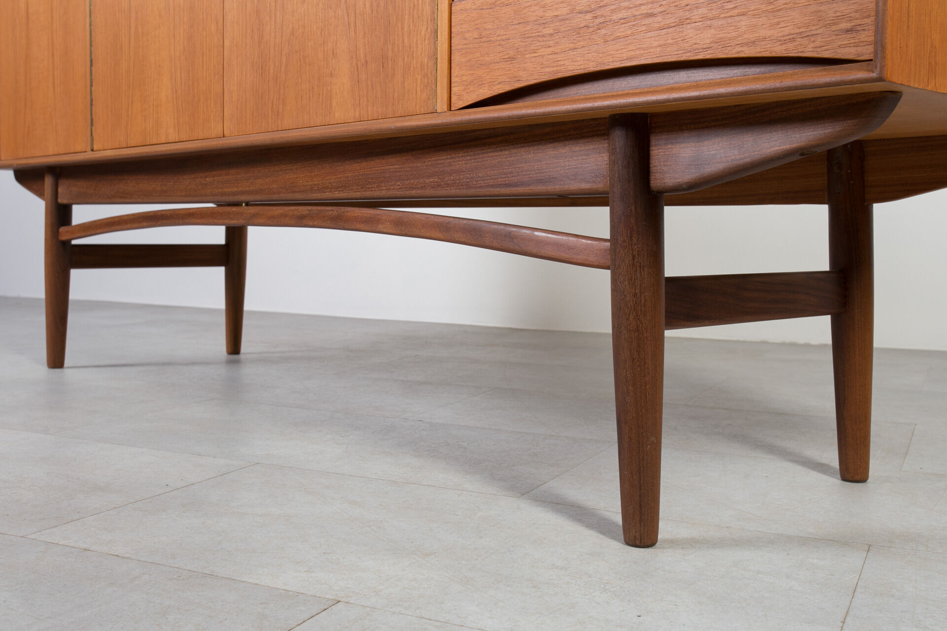 Midcentury Teak Sideboard, Norway, 1960s, Gustav Bahus Style, Fully Restore