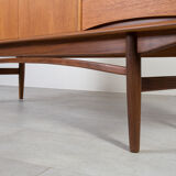 Midcentury Teak Sideboard, Norway, 1960s, Gustav Bahus Style, Fully Restore