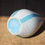 Jopeko fat lava vintage blue ceramic vase, pottery, collection, decorative vase, interior decor