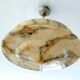 Art Deco pendant light in amber marble glass
