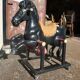 Vintage carousel riding horse