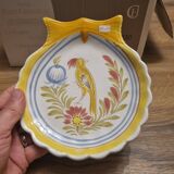 Plate scallop shell Hb Henriot Quimper
