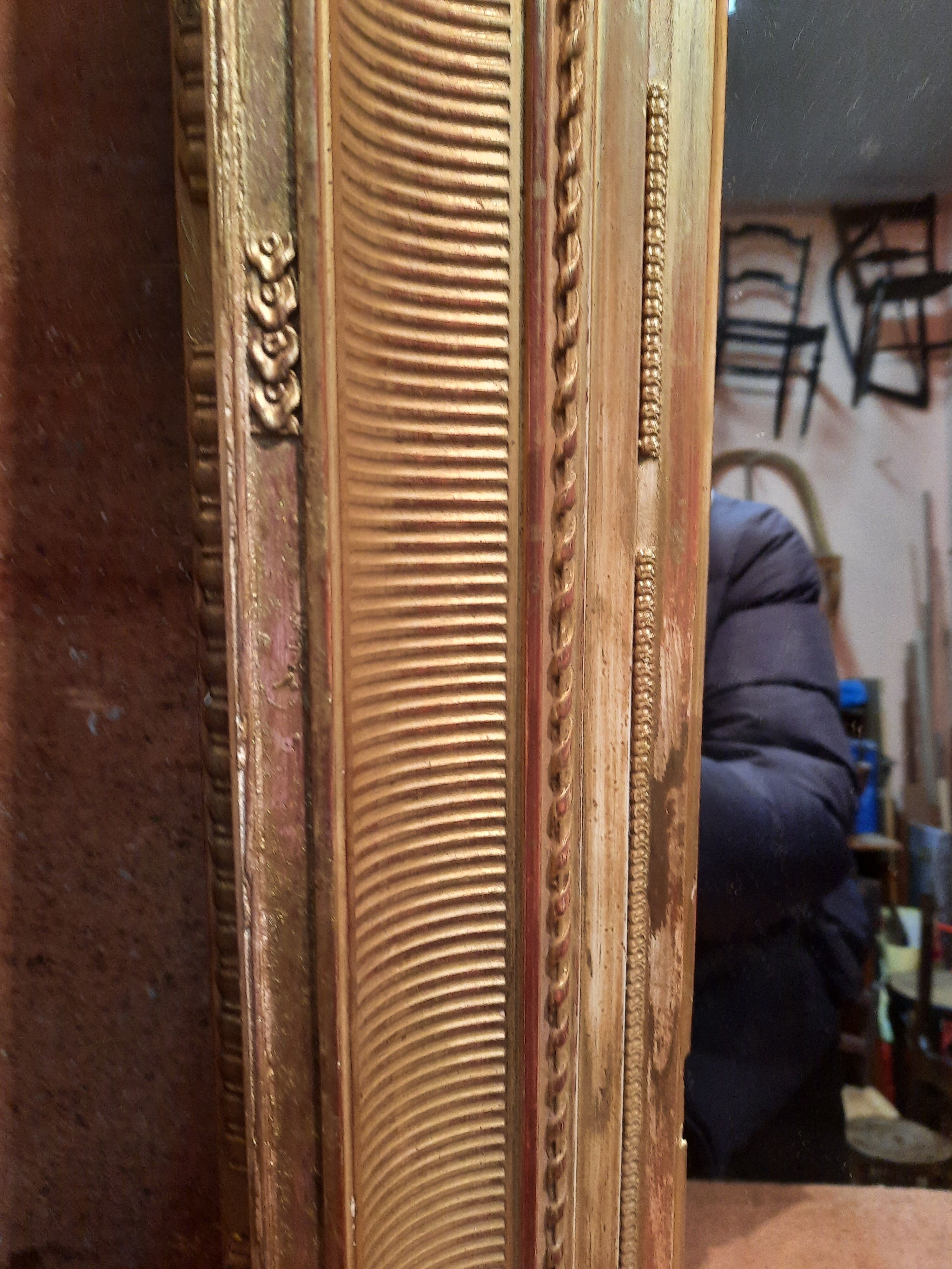 Gilded wood mirror 59x76cm