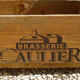 the CAULIER brewery wooden crate