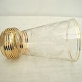 Vase en cristal gravé