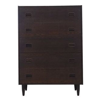 Oak chest of drawers, Danish design, 1970s, production: Denmark