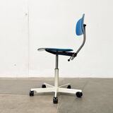 Mid-century Danish architect swivel office chair by Jørgen Rasmussen for Kevi, 1960s.