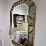 Miroir a parclose doré vintage