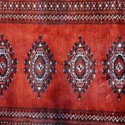 Tapis Boukhara ouzbek vintage fait main, 91 cm x 155 cm, années 1950
