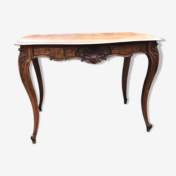 Louis XV-style walnut desk