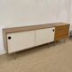 Kurt Thut vintage enfilade in 2 parts, walnut and metal from the 1950s.