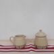 Set of 2 Basque bowls with sugar bowl and milk jug
