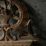 Folk art, Louis XVI style gilded mirror, 18th century
