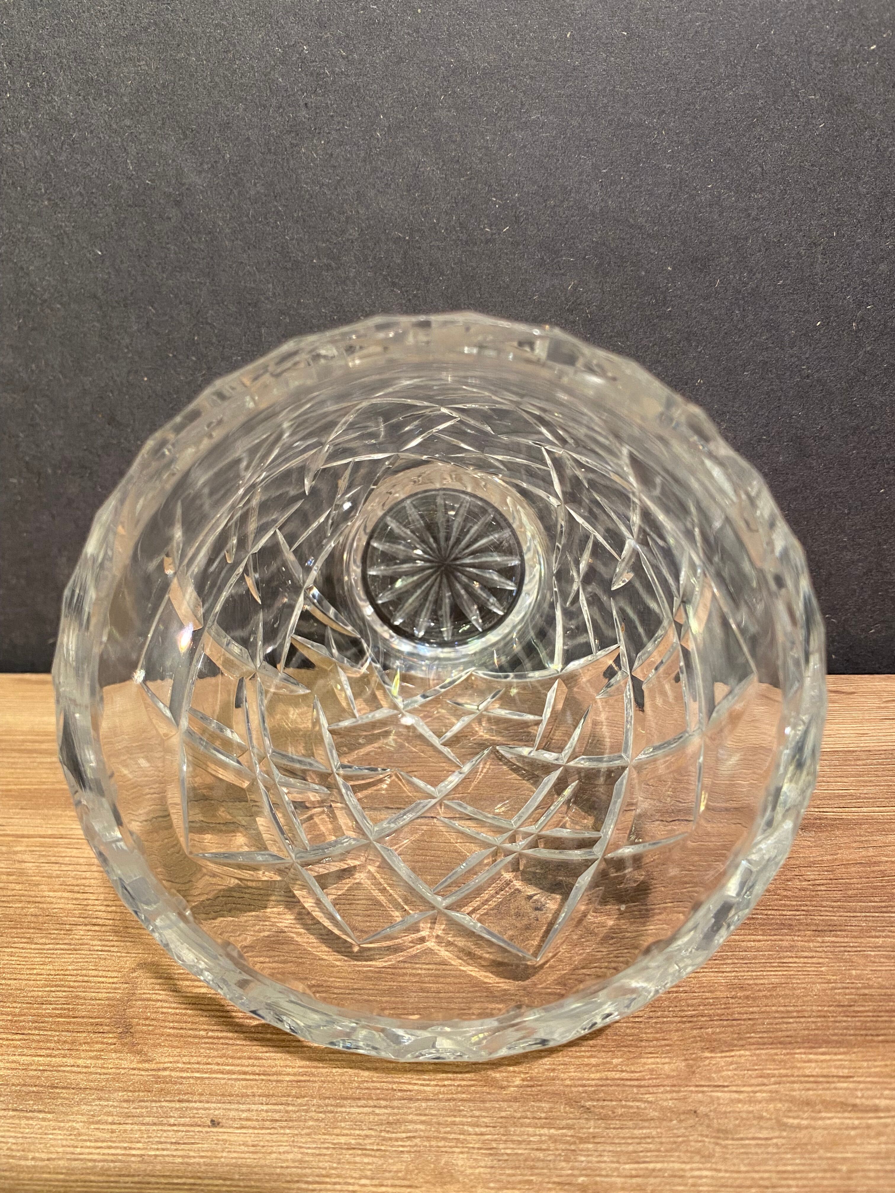 Carved crystal vase, Saint Louis, Baccarat, Bohemia