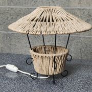 Metal and rope lamp 1960