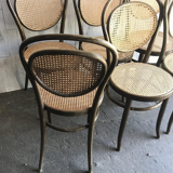 Dining Chairs in Wood Cane, Germany, 1960s, Set of 6