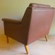 Dinish mid century lounge chair in cognac coloured leather, 1960s