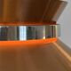 Copper colored aluminium pendant light by Carl Thore for Granhaga Metall. Sweden 1970s