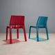 Original vintage Kartell Frilly chairs designed by Patricia Urquiola in the 2000s