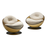 Esfera lounge chairs by Ricardo Fasanello, Brazil, late 1960s