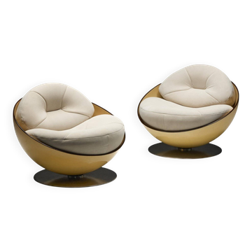 Esfera lounge chairs by Ricardo Fasanello, Brazil, late 1960s