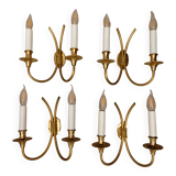 Classic applique Lucien Gau 4132 - 2 lights - Decorative details Links - H 32 cm, W 27 cm