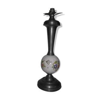 Pewter lamp base