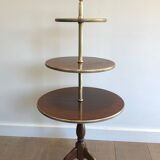 Round table of neoclassical style with triple plateaux 1940