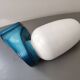 Lamp wall lamp bathroom glass blown mouth triplex Tovil opaline