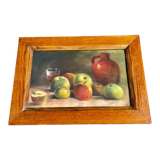 Pastel painting still life 1938 signed Parisot