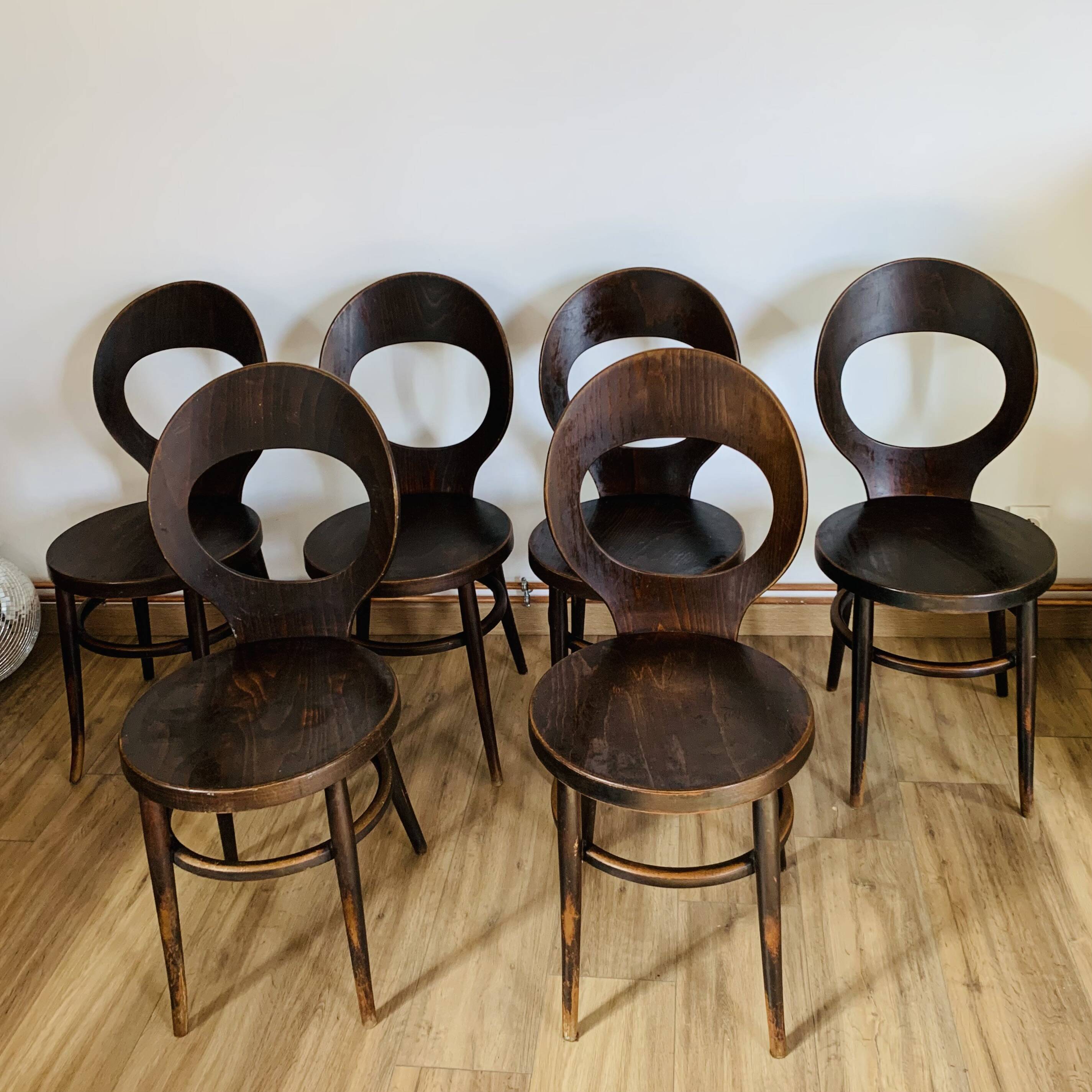 Set of 6 Baumann seagull model chairs