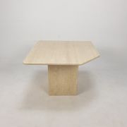 Italian Travertine Coffee Table, 1980s